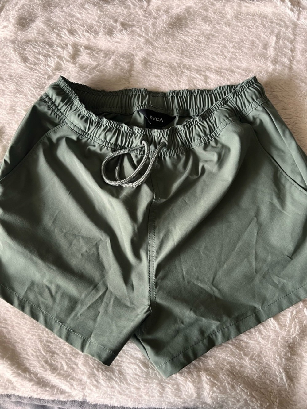 RVCA Women's Athletic Shorts in Sage Green